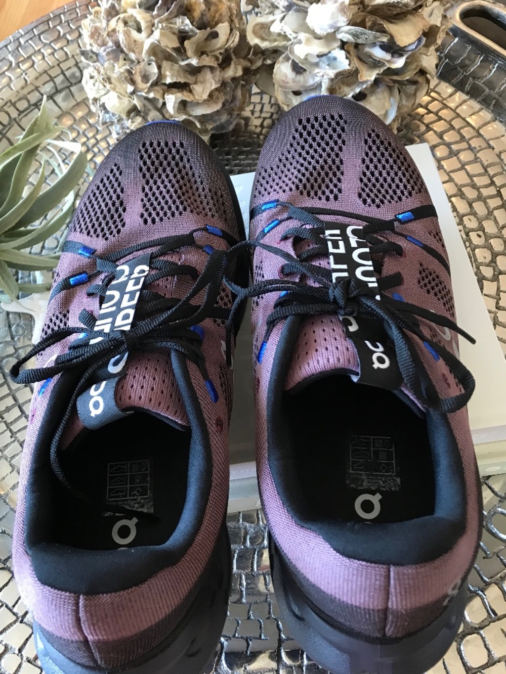 ON CLOUDSURFER COMFORTABLE RUNNING WORK OUT GYM BLACK / COBALT MEN SHOES - Picture 7 of 16